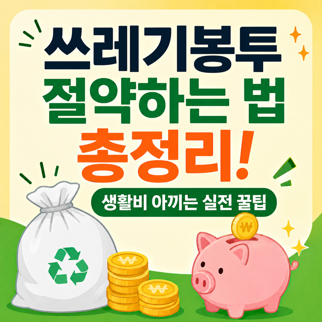 쓰레기봉투 절약하는 법