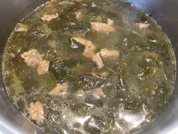 미역국 맛있게 끓이는 방법으로 미역국 완성