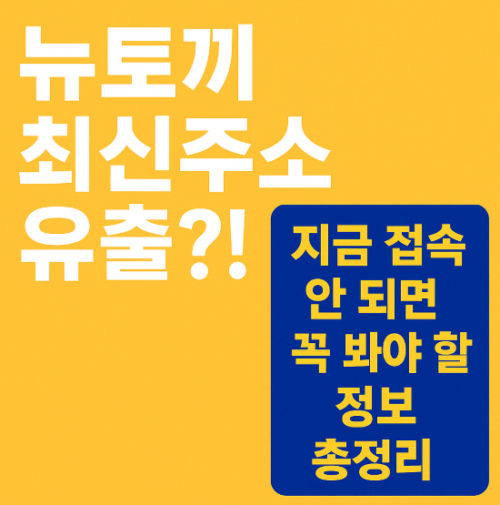 뉴토끼 최신주소 유출?! 지금 접속 안 되면 꼭 봐야 할 정보 총정리