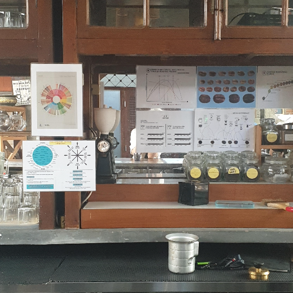 데일리 그라인드 커피(Daily Grind Coffee Shop & Roastery): 발리 짱구 지역 카페 ③_핸드 드립 추출 장소