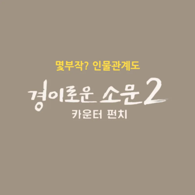 경이로운 소문 시즌 2 몇부작 인물관계도 줄거리 썸네일