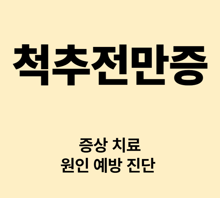 만성적인 요통 허리뼈가 앞으로 휘어진 상태 척추전만증 치료