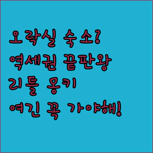 오락실과 노래방이 있는 역세권 숙소의..