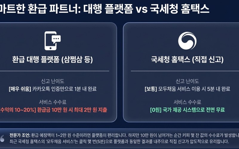 직장인 부업 세금 환급 신청 방법 및 5월 종합소득세 수수료 0원 절약
