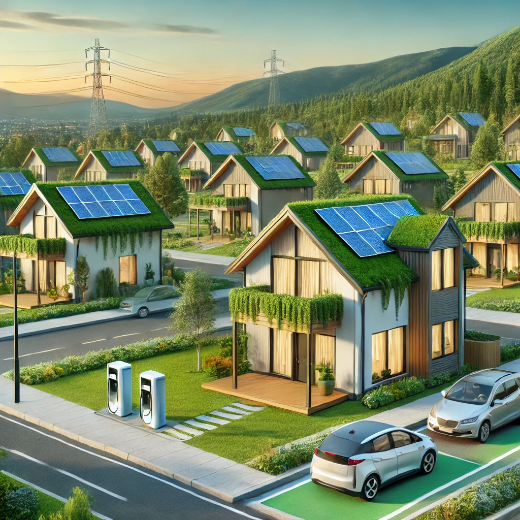 친환경 요소를 적용한 지속 가능한 주거 단지