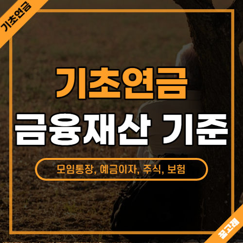 기초연금 금융재산 기준