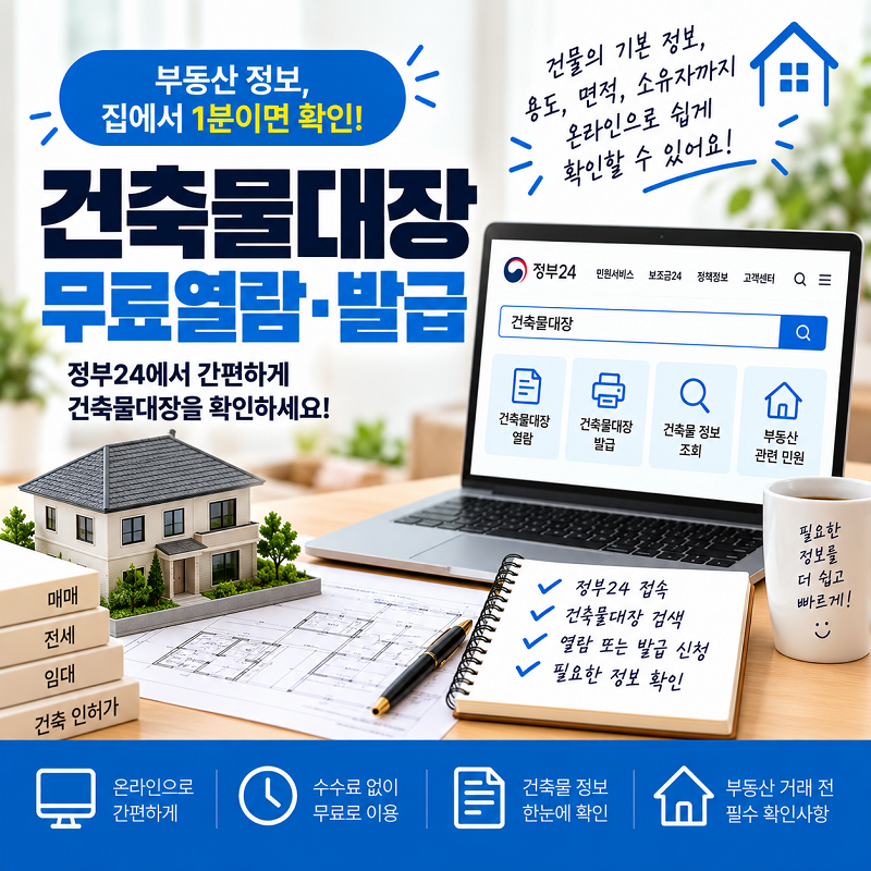 건축물대장 무료 열람 발급