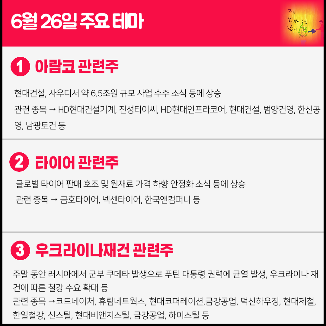 아람코 관련주