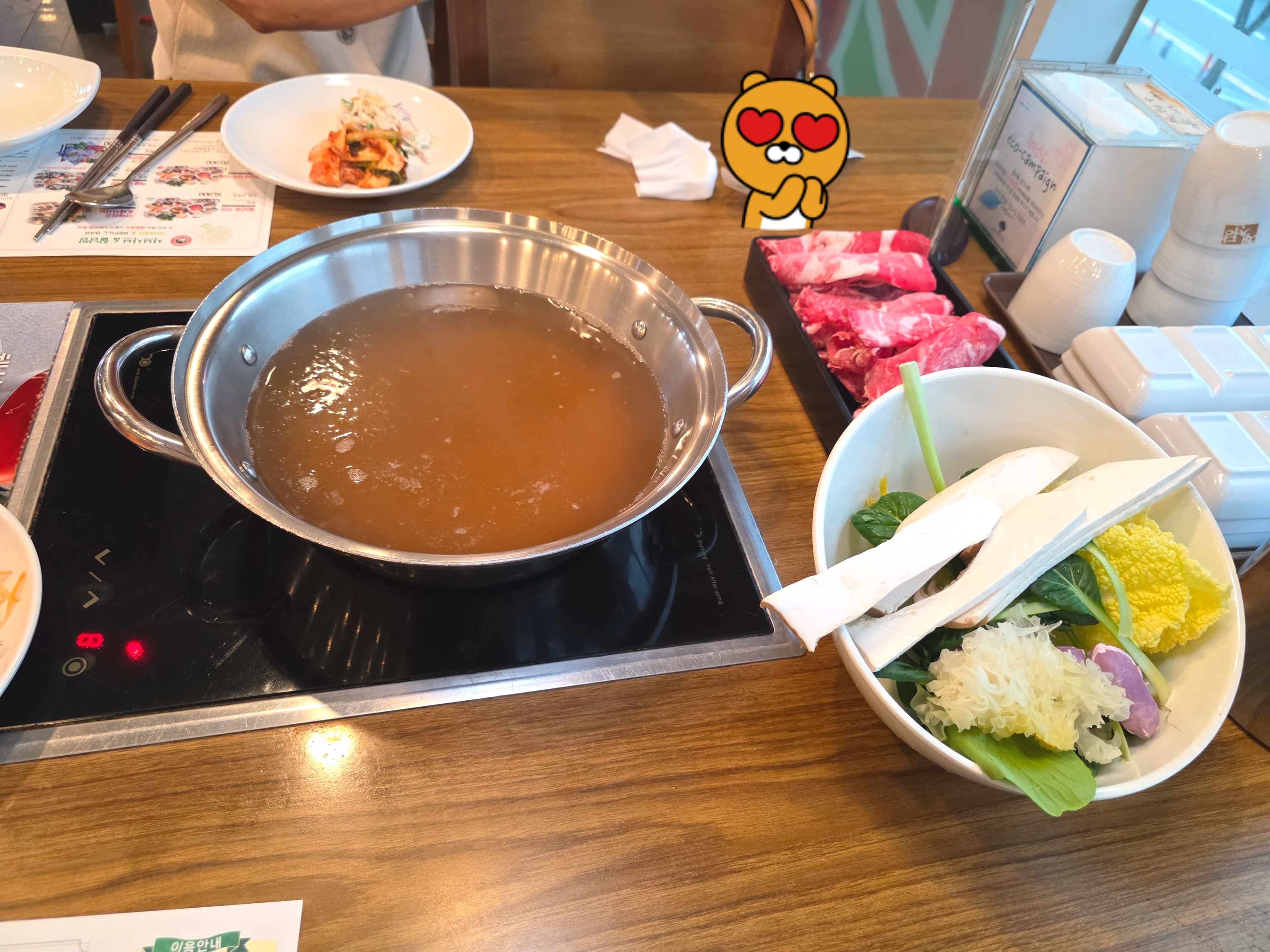 채선당 가수원점 샤브샤브 뷔페 가격 주차 01