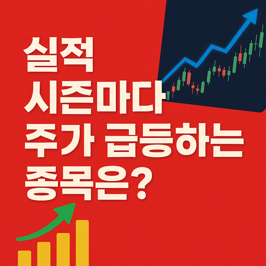 실적시즌마다 주가 급등 예시 이미지