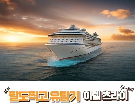 바다 위를 가르는 유람선
