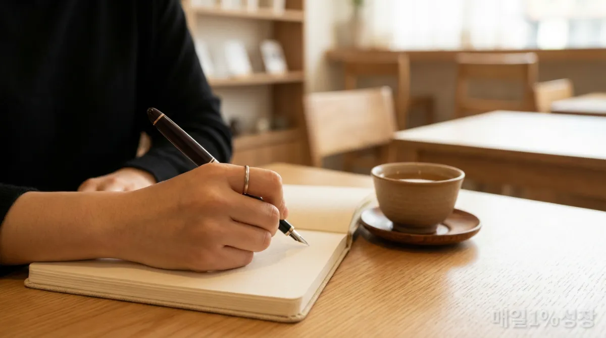 감정 일기를 작성하며 자신을 돌아보는 한국인