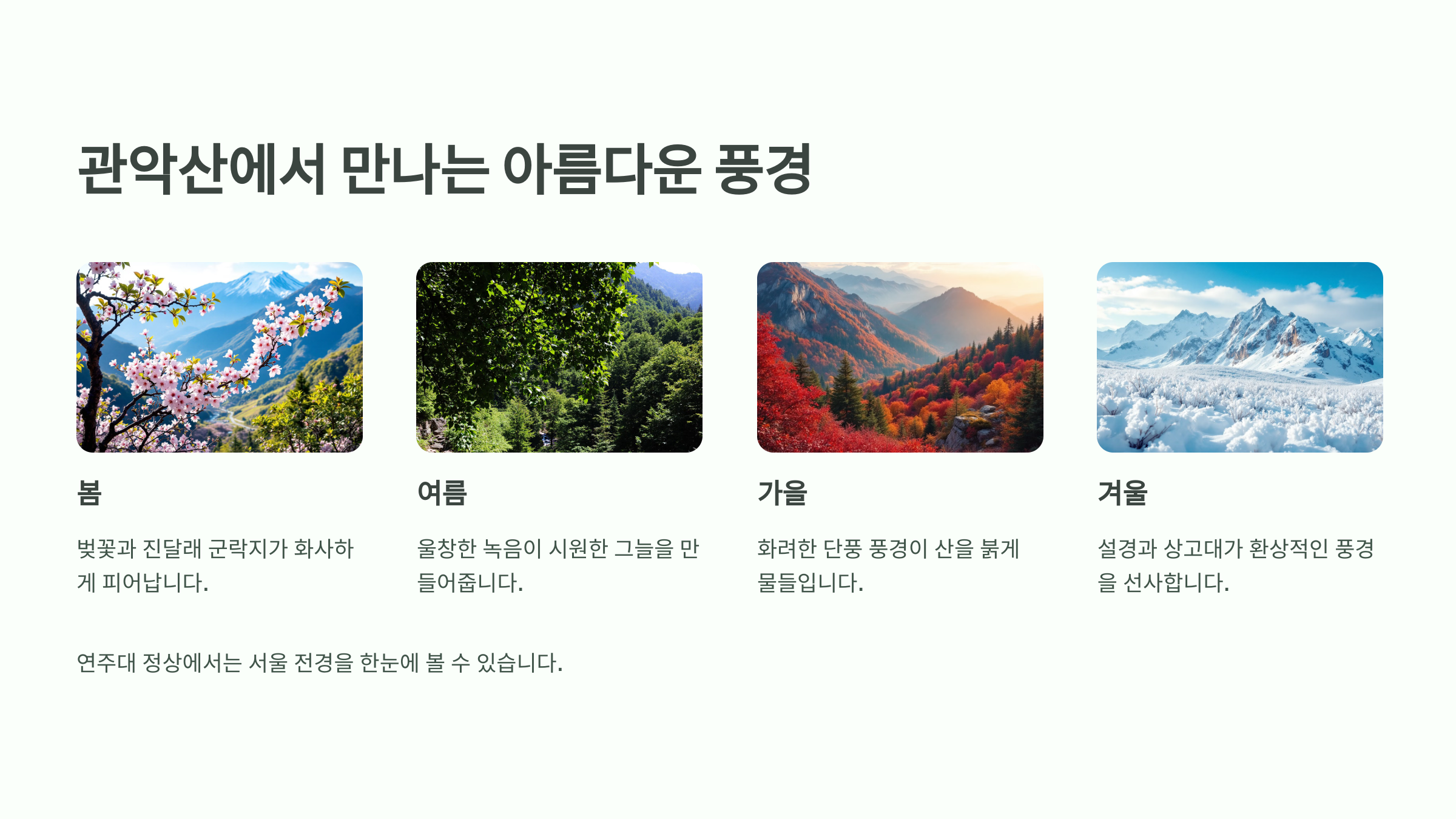 관악산 등산 코스 추천! 초보부터 고수까지
