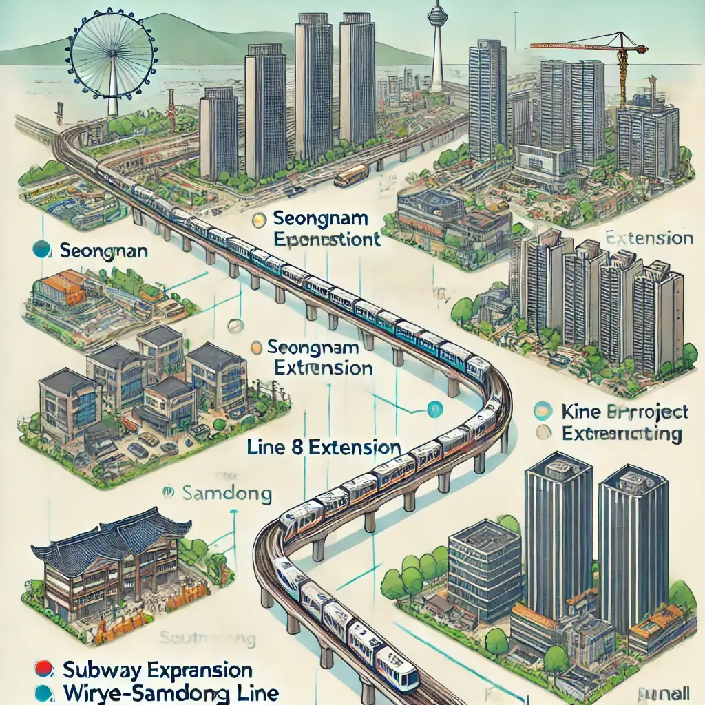 성남 재개발 지도 - 주요 정비구역