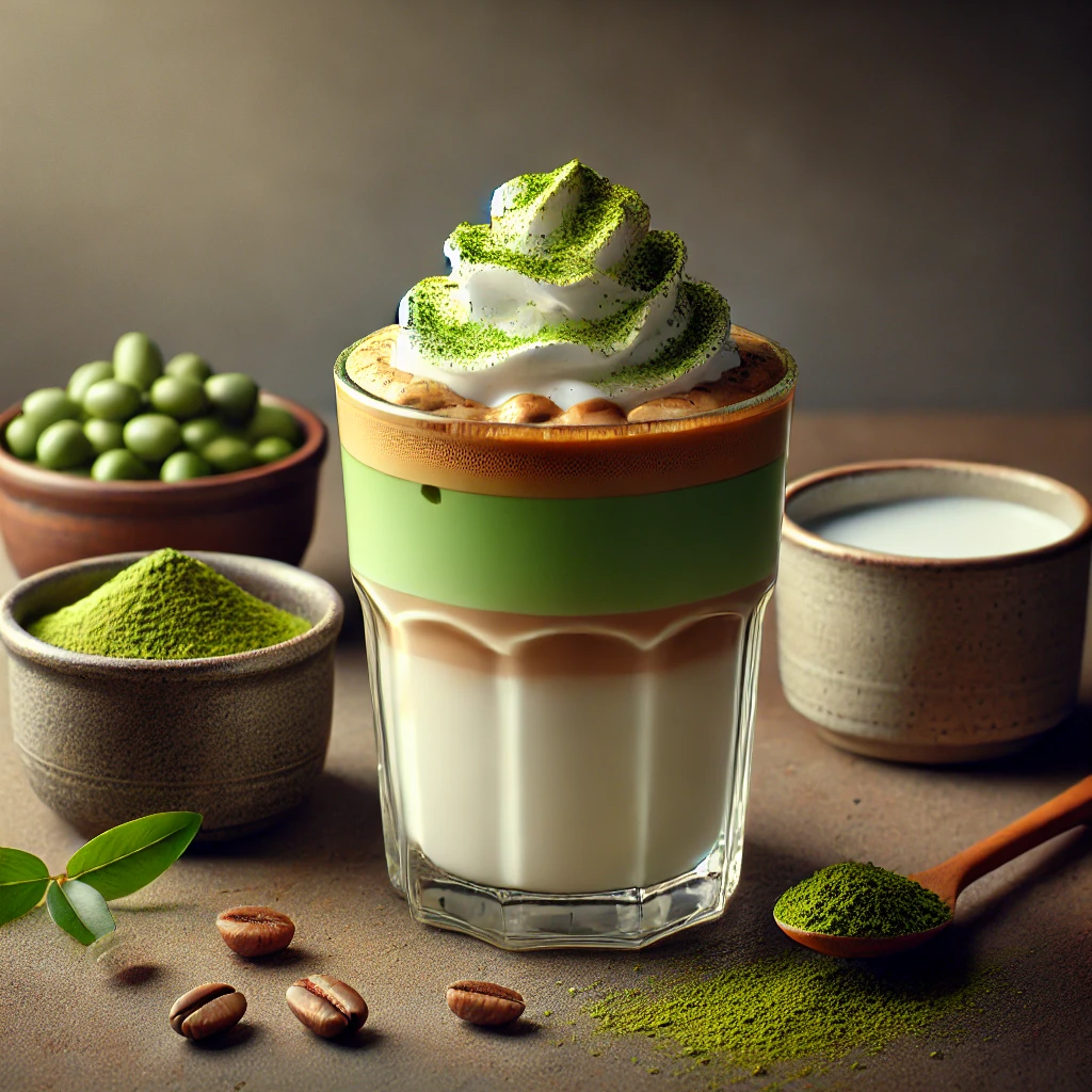 녹차 달고나 커피