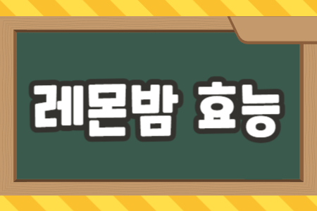 레몬밤 효능