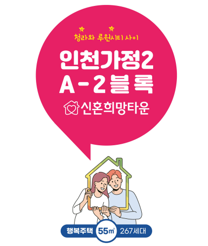 신혼희망타운 행복주택 자격 신청방법 인천가정2 입주자 모집