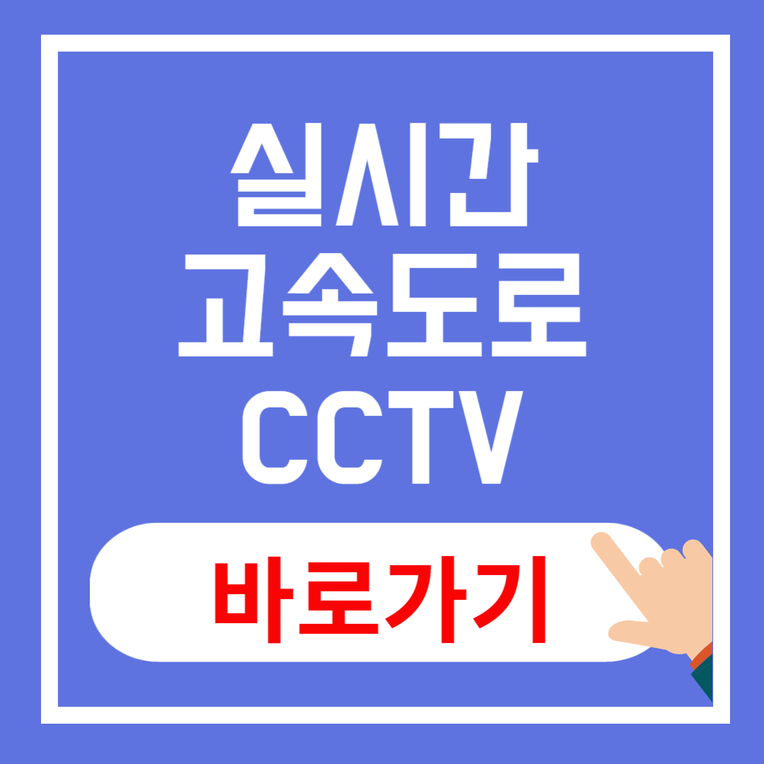 실시간 고속도로 CCTV 바로보기