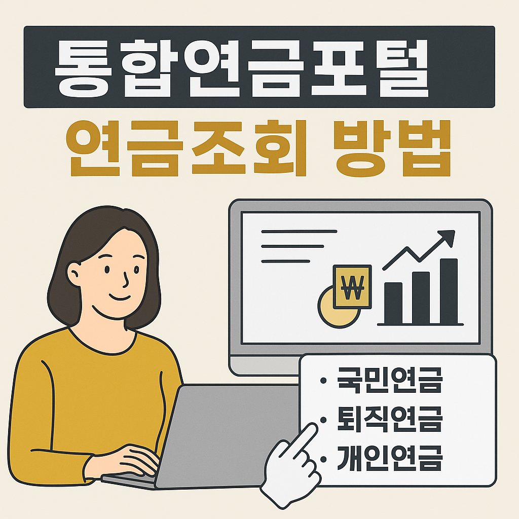 통합연금포털 연금조회 방법