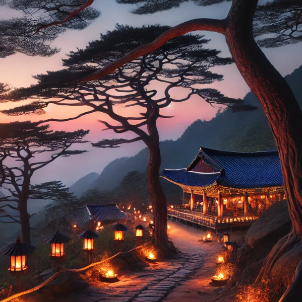 팔공산의 자연경관 사진