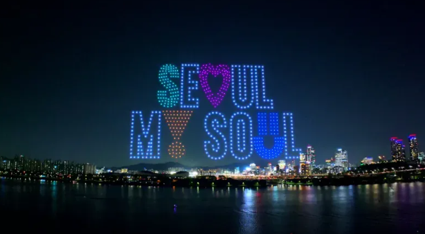 한강 드론쇼 사진 2