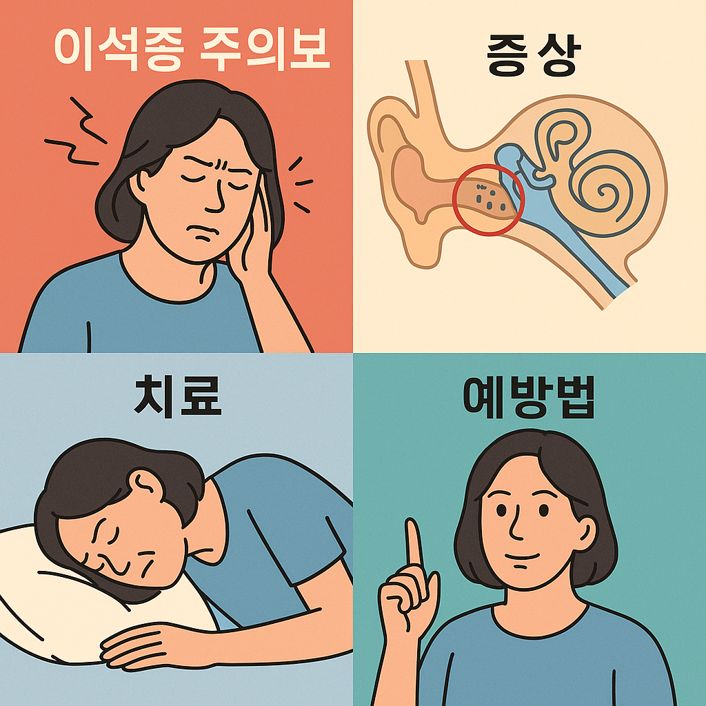 빙글빙글 돌던 그 날, 내 귀 속에 돌이 있었다 (이석증 증상, 치료, 예방법)과 관련 사진