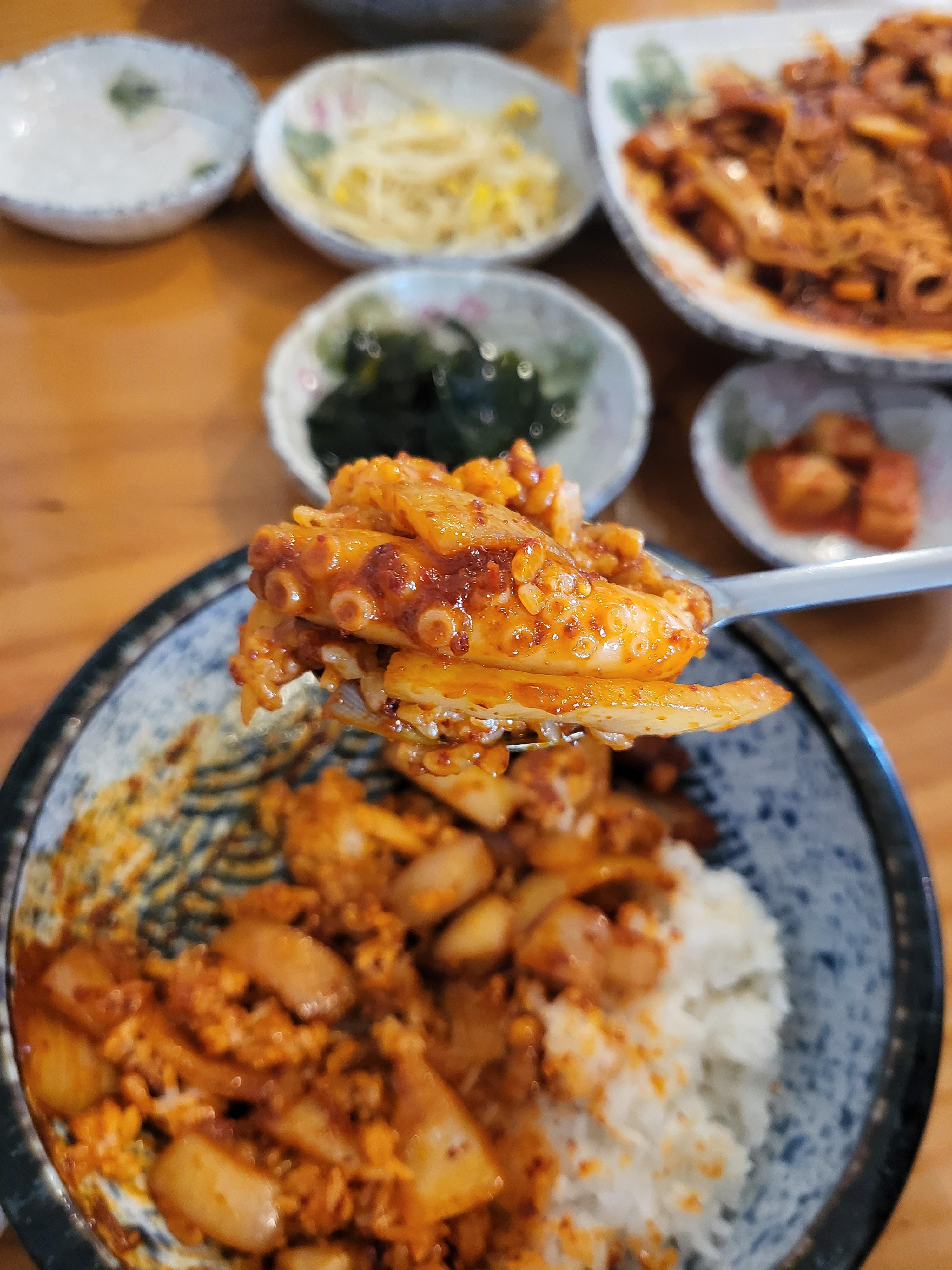 춘천 시골길 낙지볶음