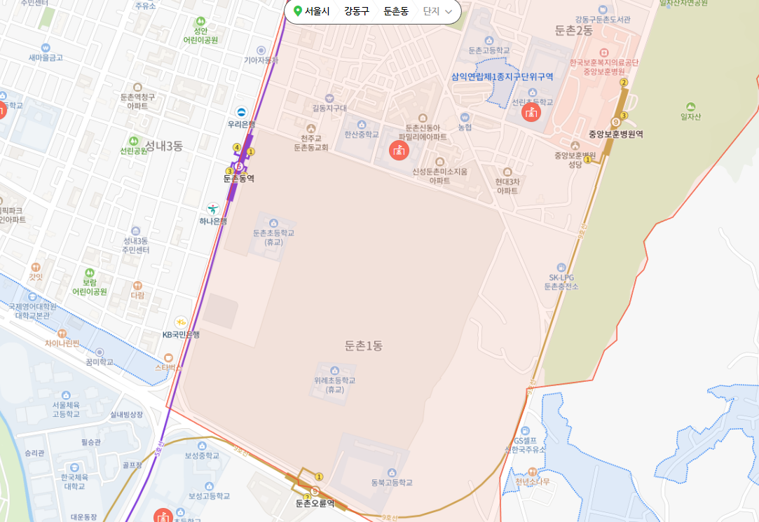 둔촌주공 입지환경