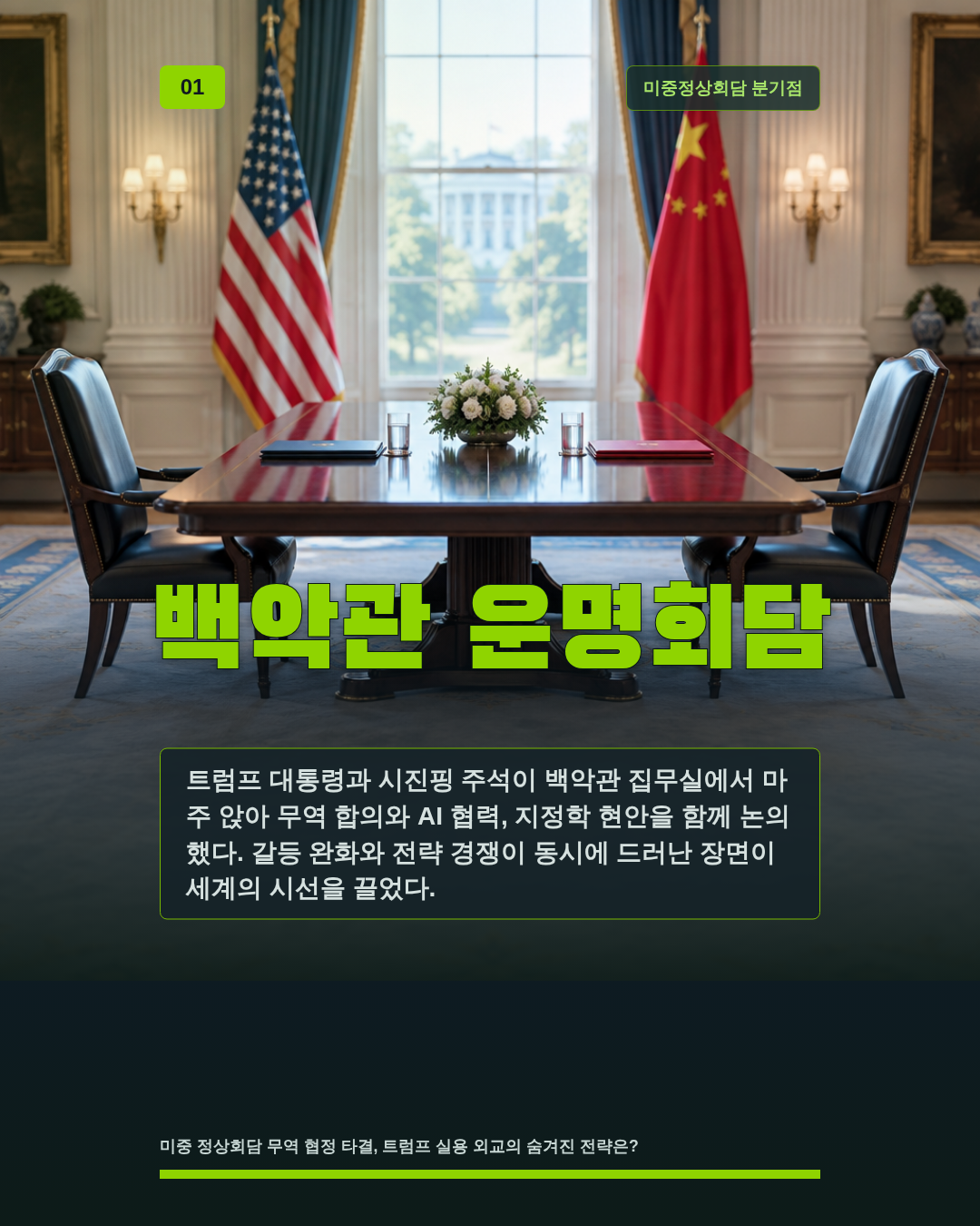 백악관 운명회담