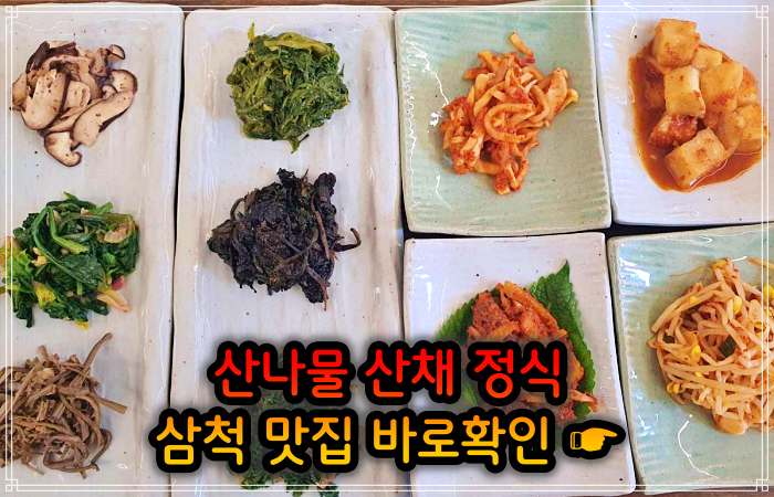 생방송투데이 강원 삼척 산나물 청국장 산채 나물 백반 정식 맛집