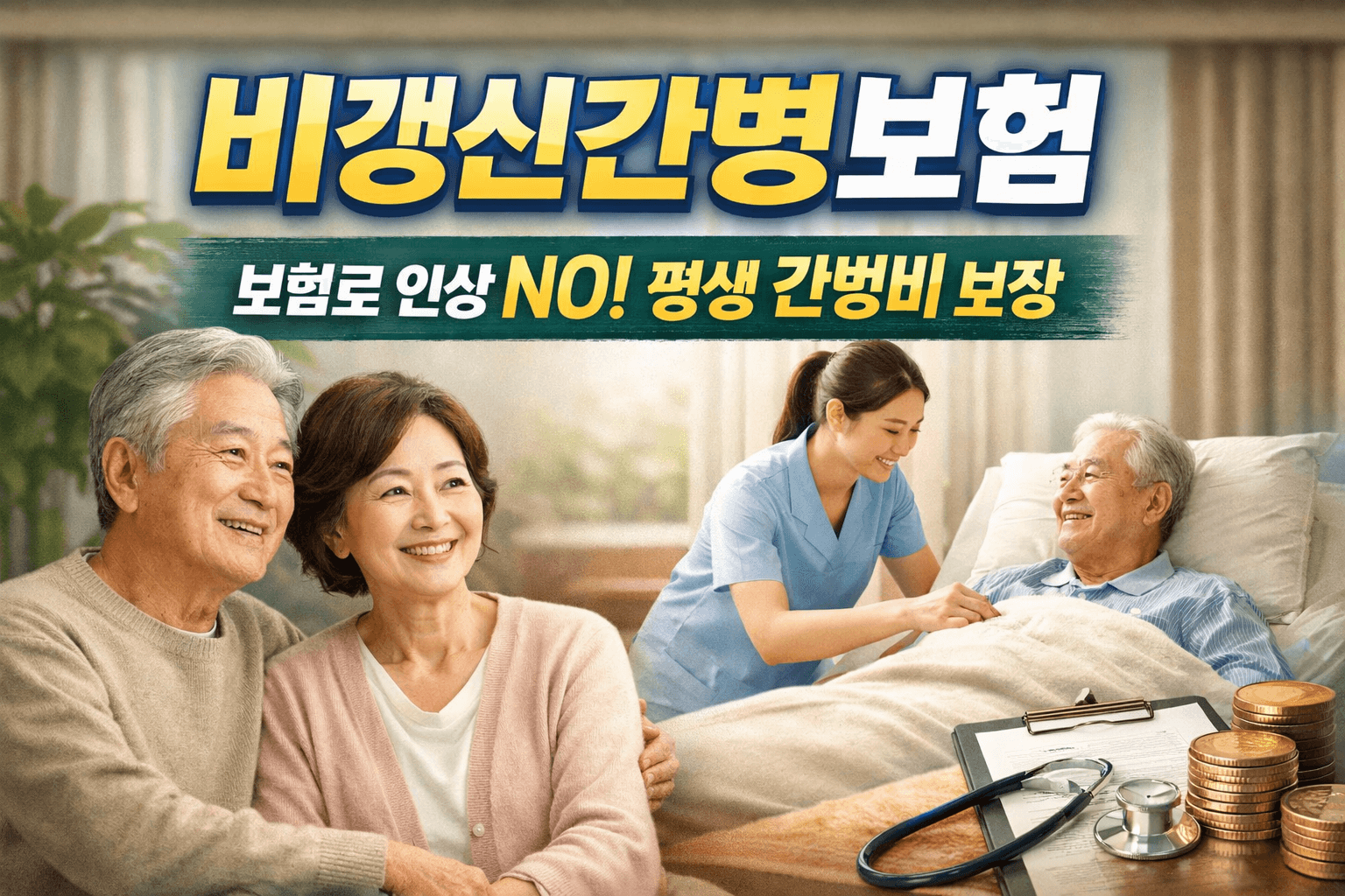 비갱신간병보험 완벽 정리 보험료 걱정 없는 노후 대비 꿀팁