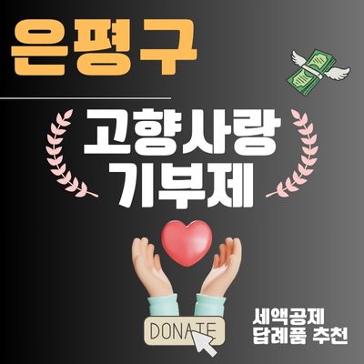 썸네일_은평구 고향사랑기부제 답례품 (연말정산 세액공제 10만원, 기부 신청방법)