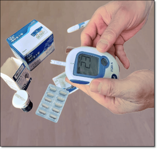 당뇨병 환자 혈당 측정