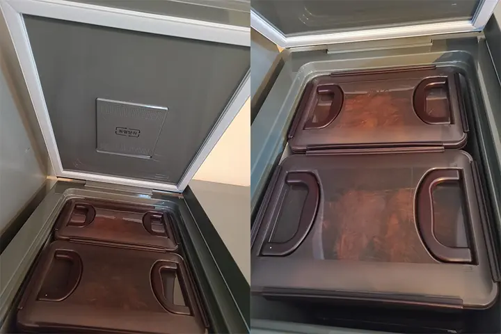 lg 뚜껑형 김치냉장고 냉기가 없어요