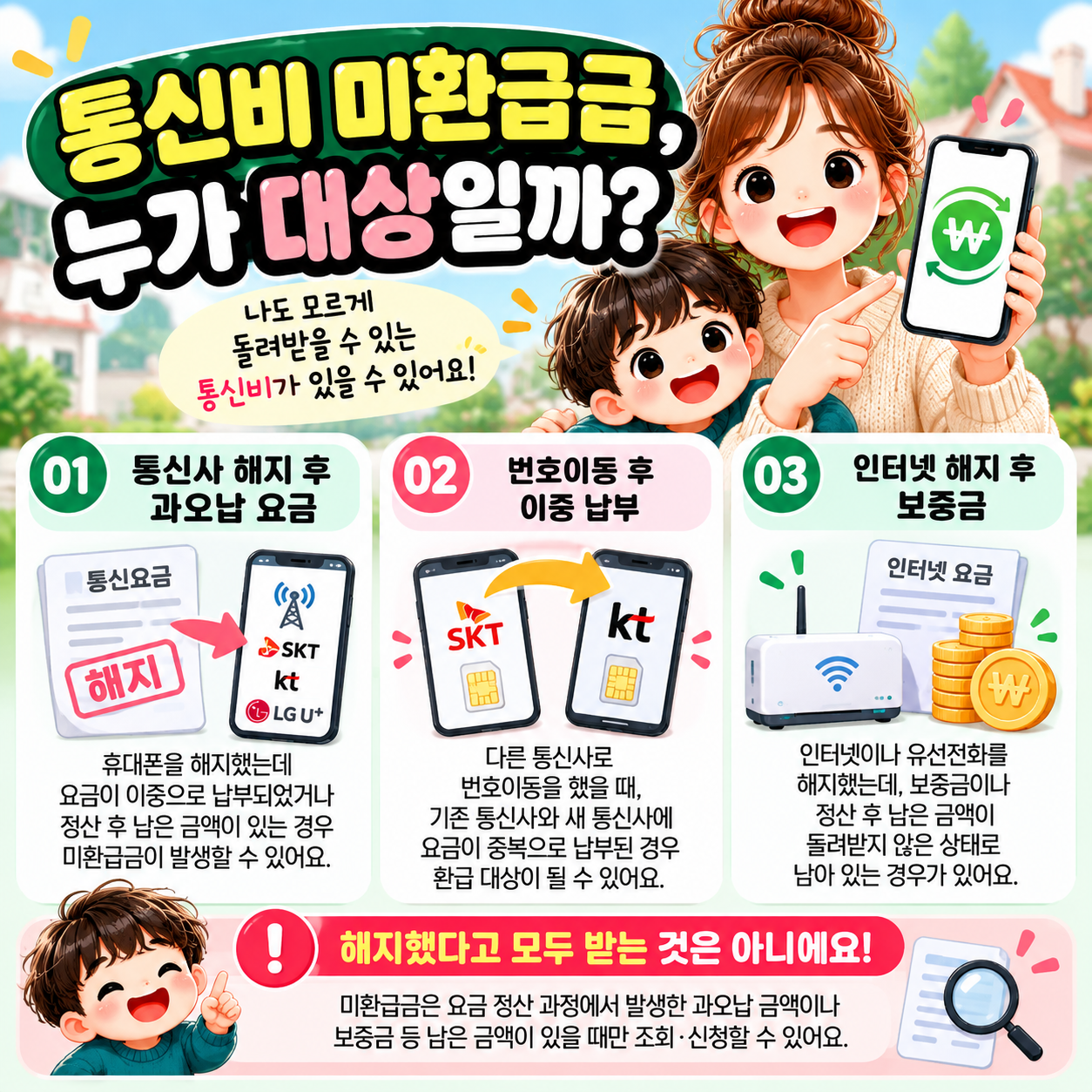 통신비미환급금