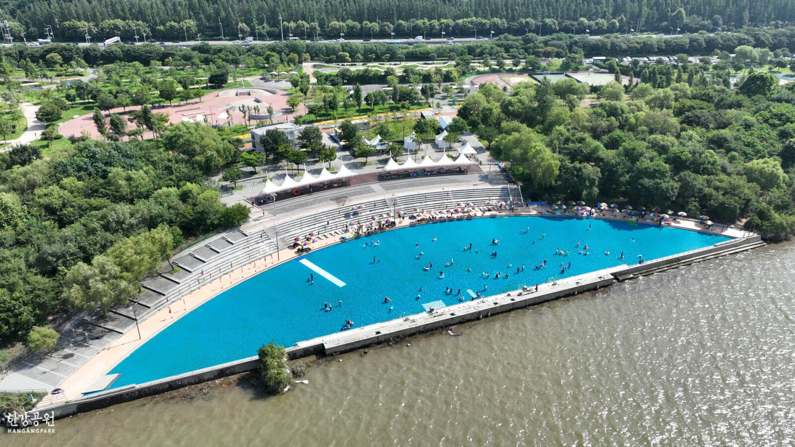 난지 한강 수영장 물놀이장 사진