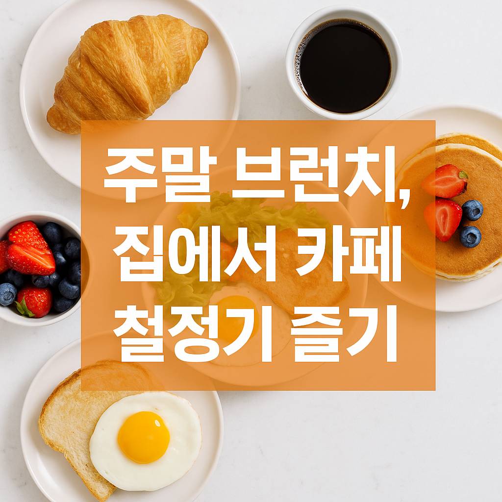 주말 브런치, 집에서 카페처럼 즐기기-1