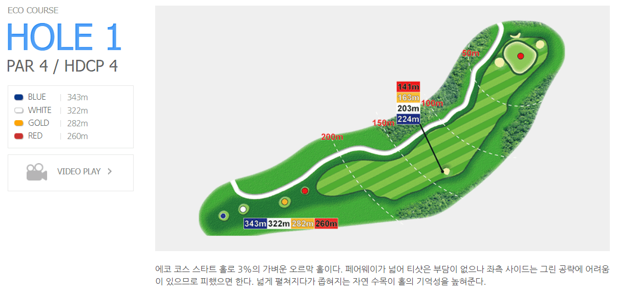 에코랜드 골프클럽 에코코스 1