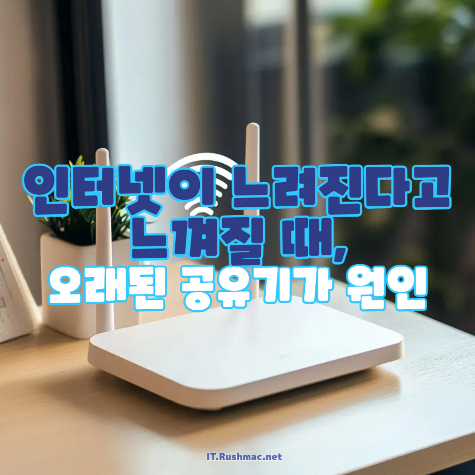인터넷이 느려진다고 느껴질 때,