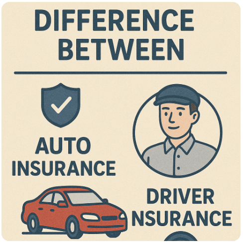 자동차보험, 운전자보험 차이점