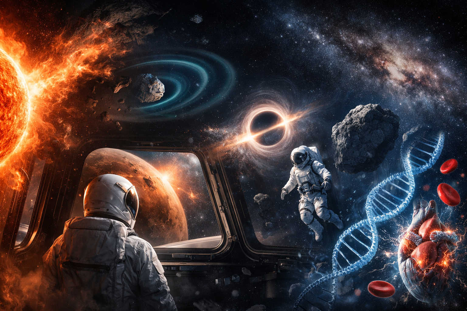 우주 방사전과 인간 탐사의 영향