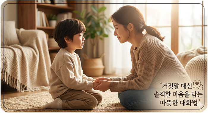 상황을 모면하려는 거짓말에 대처하는 따뜻한 대화법