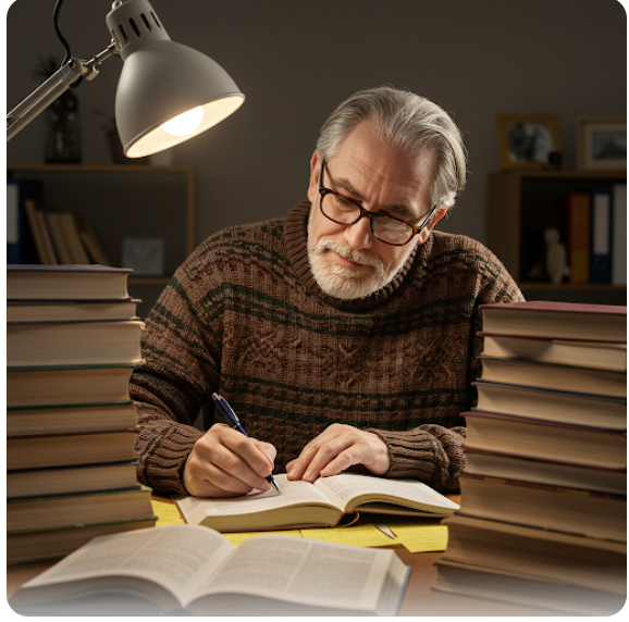 공부하는 어르신