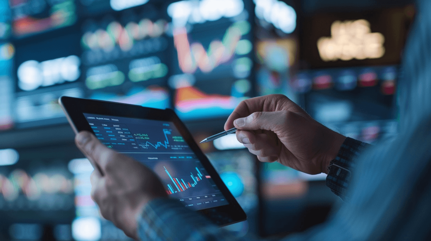 태블릿PC를-사용중인-남성-이미지