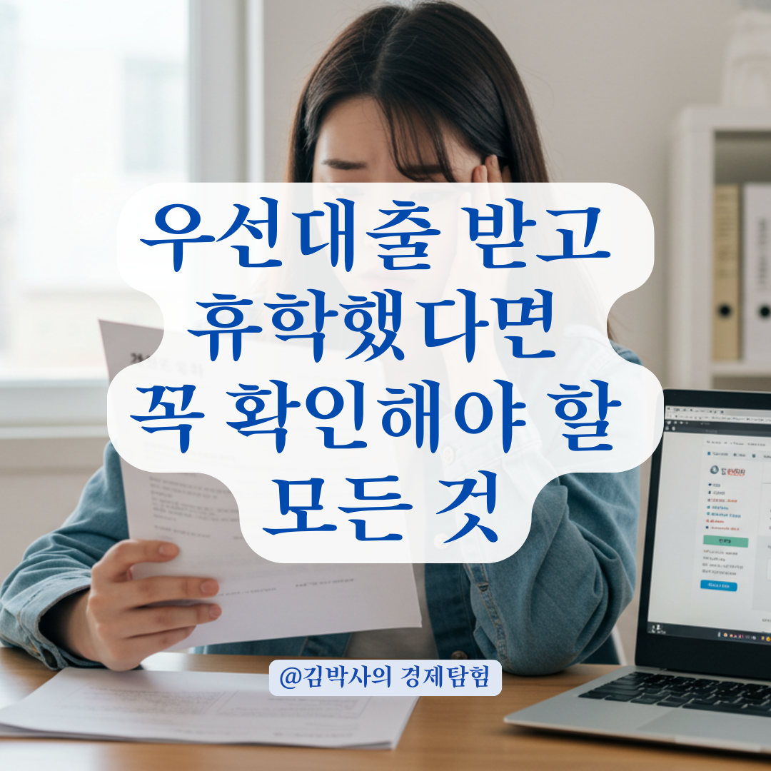 한국장학재단 우선대출, 휴학하면 바로 갚아야 할까? 법적 문제 없이 처리하는 방법.