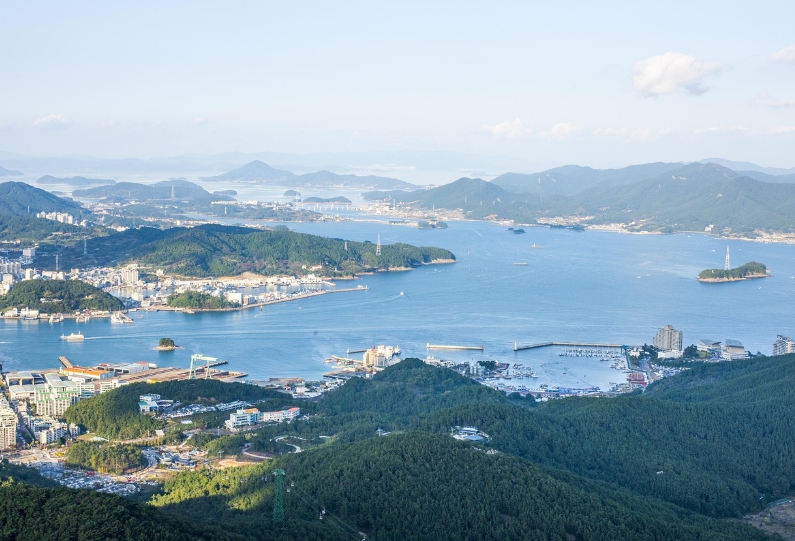 통영 바다 사진