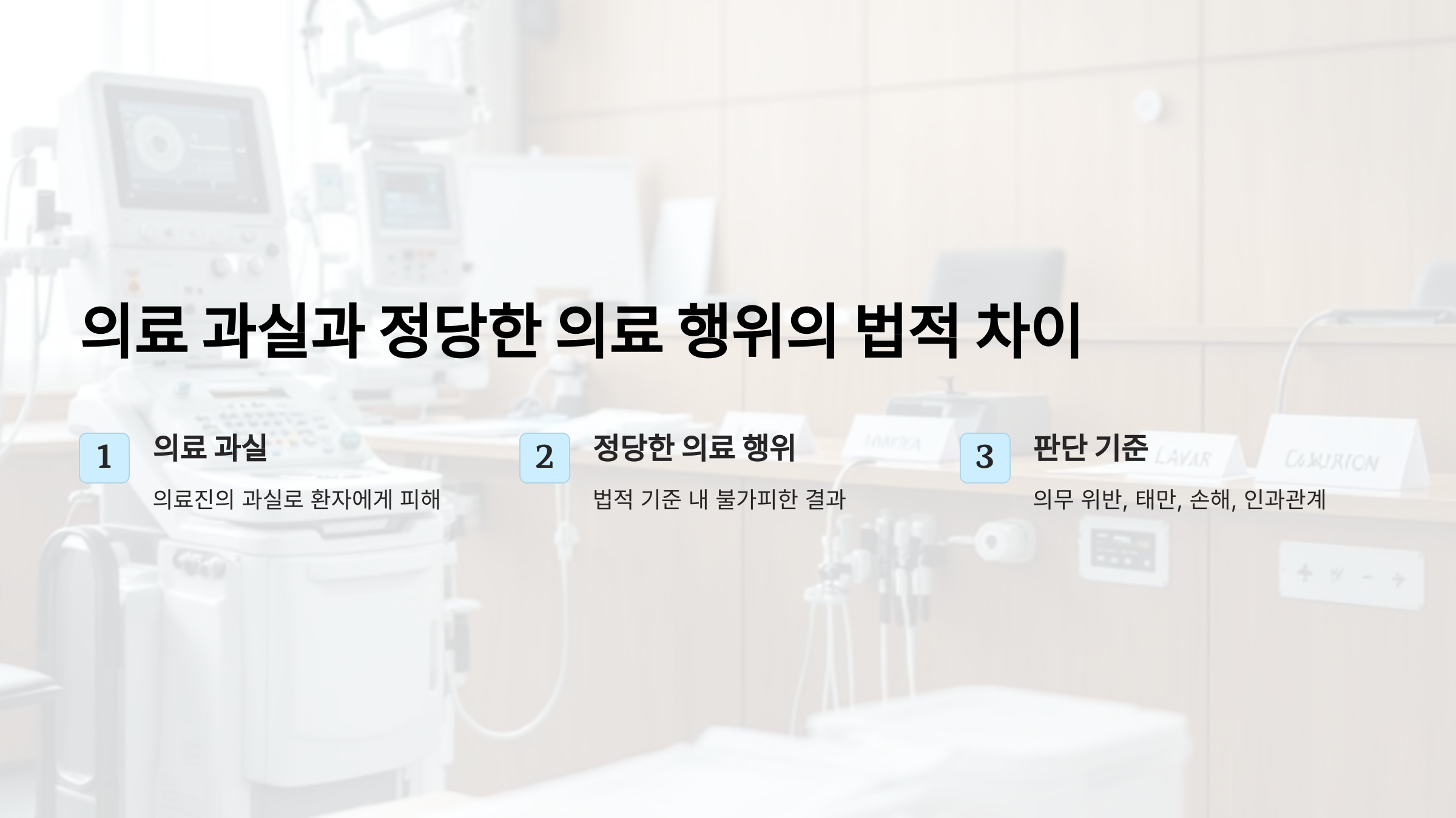 의료 과실과 정당한 의료 행위의 법적 차이 소송 사례로 알아보기