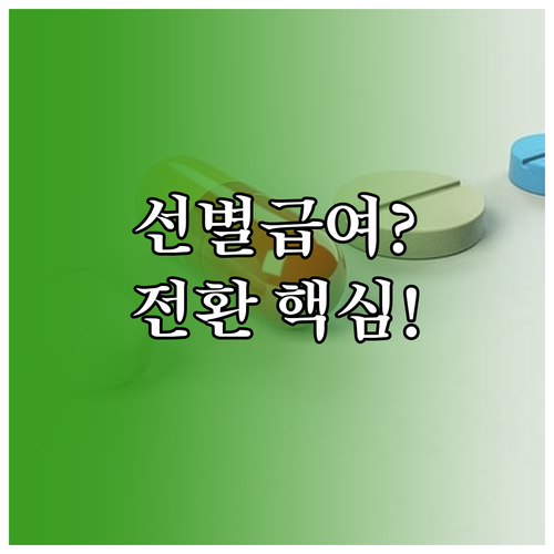 선별급여 본인부담률 결정 기준과 일반..