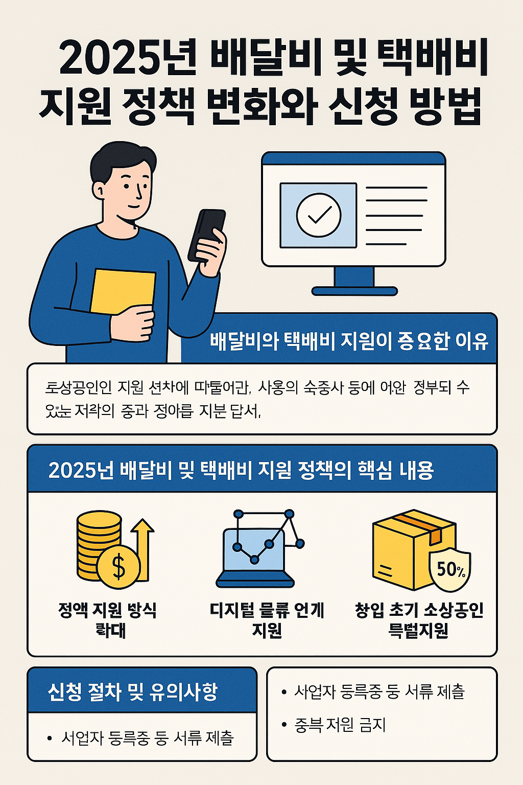 배달비와택배비 지원 관련 사진