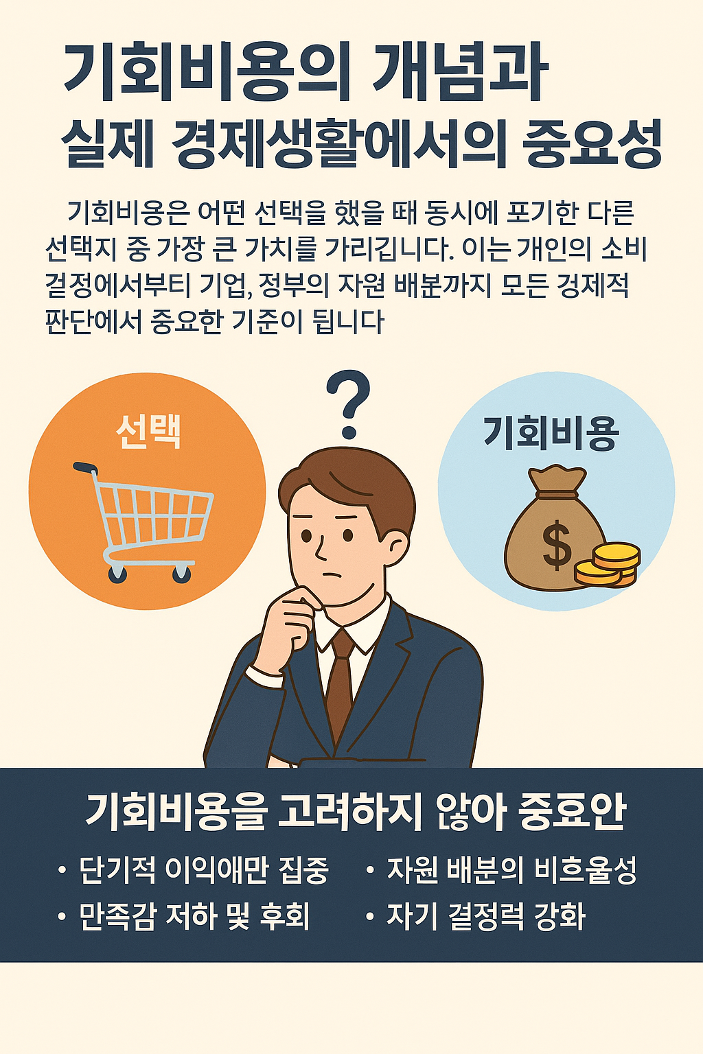 기회비용의 개념 사진